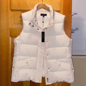 Talbots Cream Puff Vest NWT